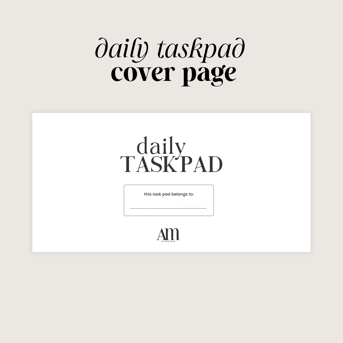 Linen TaskPad