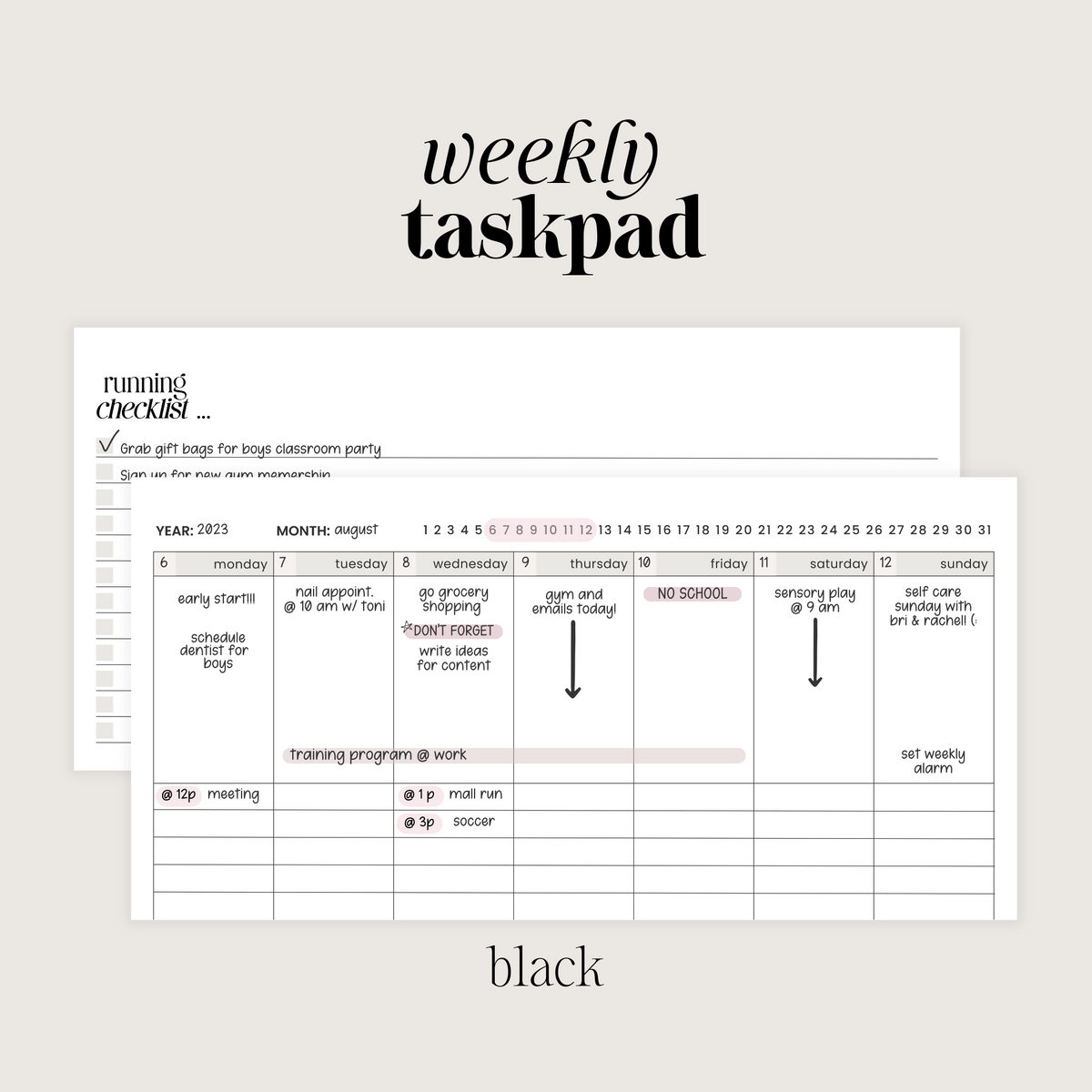 Almond TaskPad