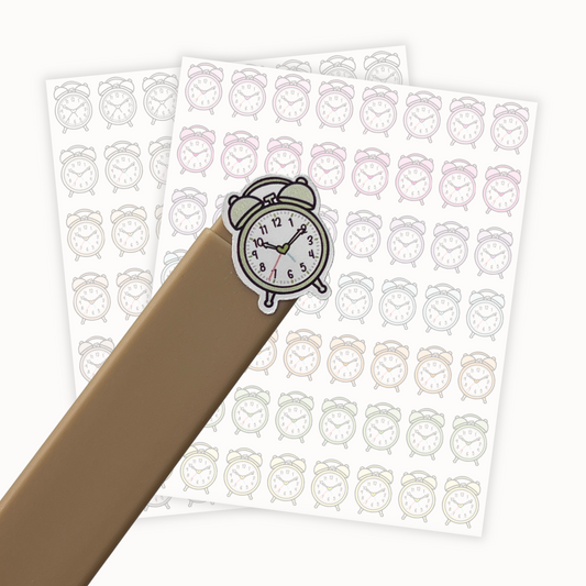 Alarm Clock Sticker Sheet